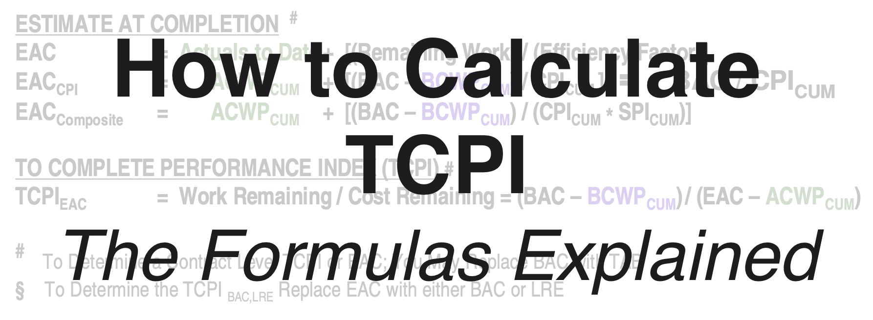 计算TCPI